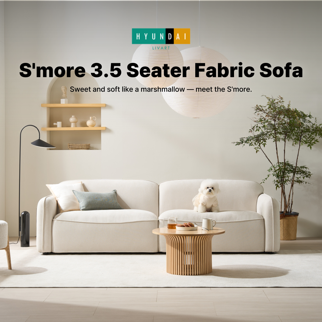 S'more 3.5-Seater Fabric Sofa