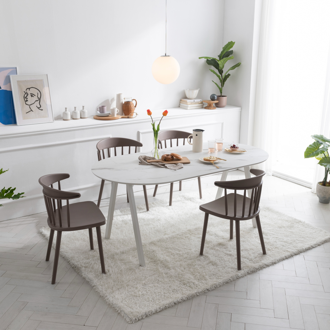Rotir 6-Seater Round Dining Table