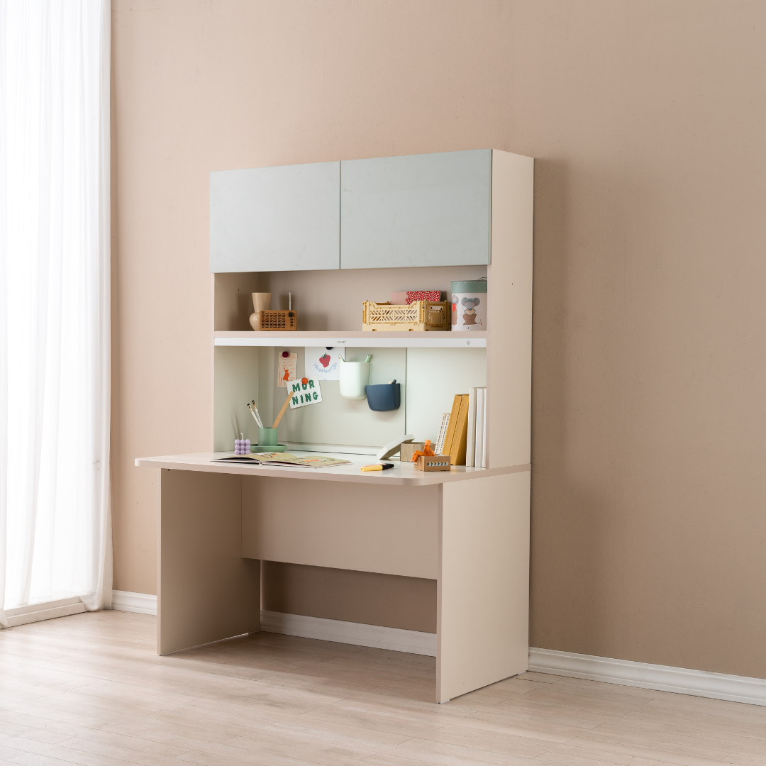 Ronan Desk with Upper Door Shelf