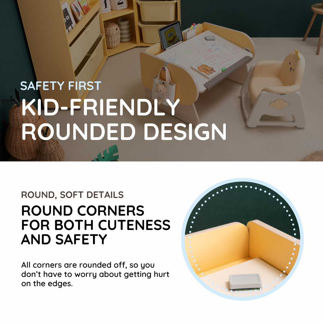 Moli Kids Desk & DDOU-DDOU Chair Set