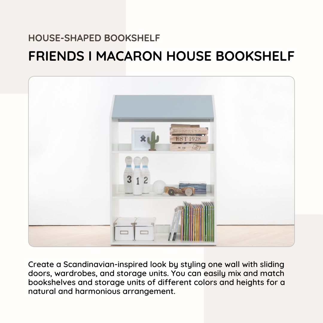Friends i Macaron House Bookshelf