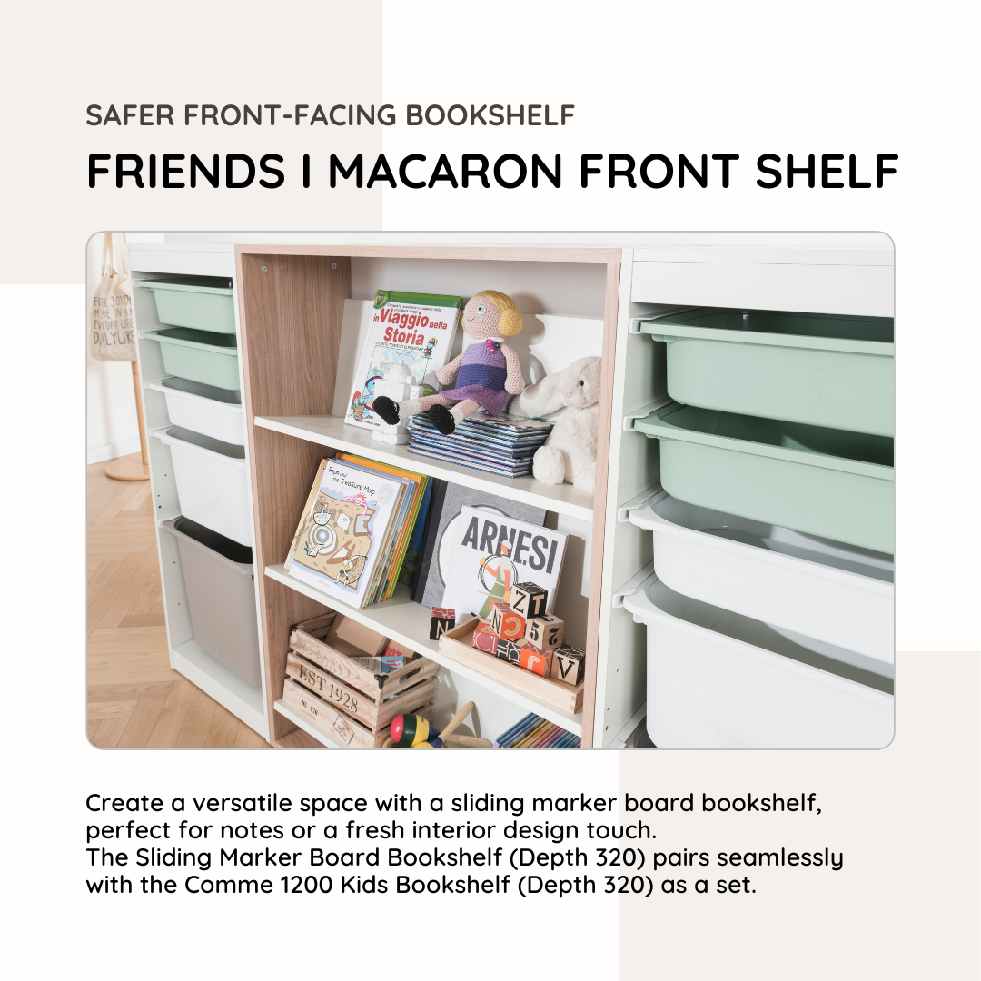 Friends i Macaron Front Bookshelf