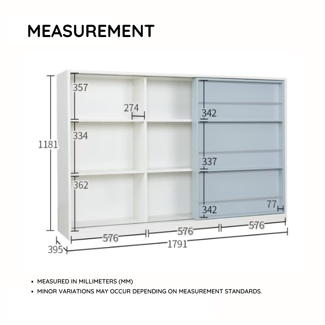 Friends I 1800 Sliding Bookshelf