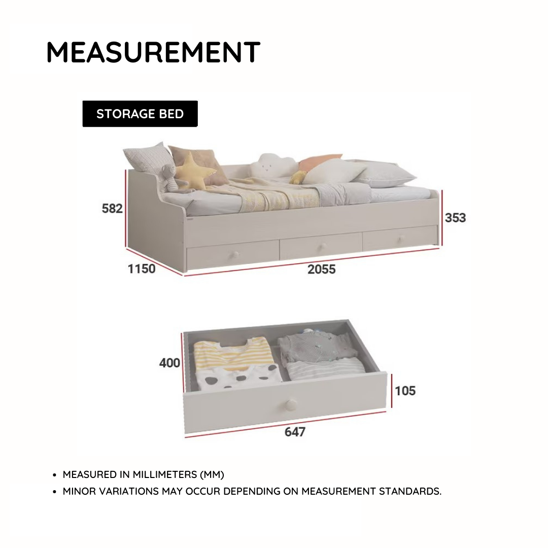 Comme Junior Storage Bed