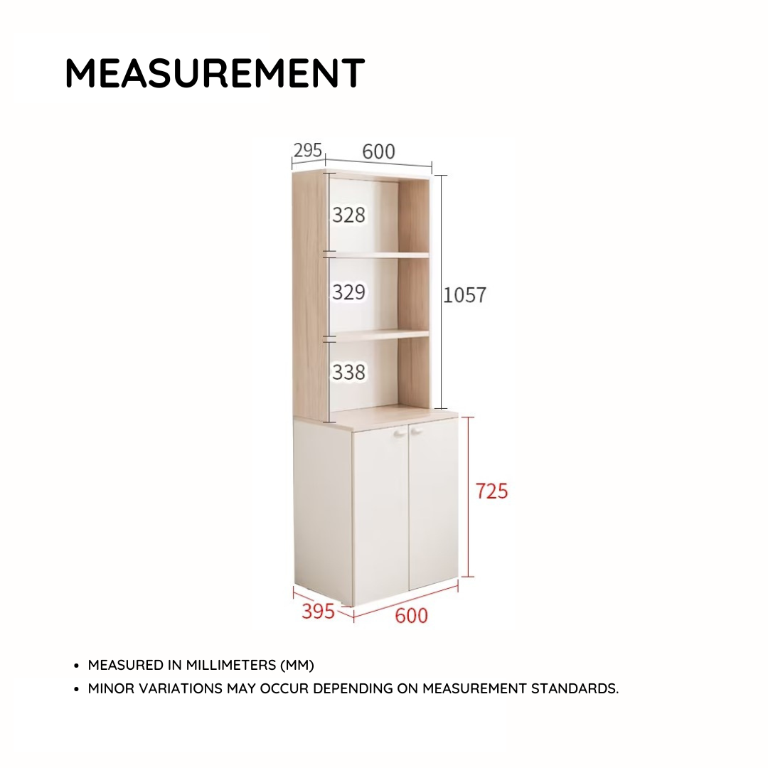 Ronan 600 2-Door Cabinet with Top Shelf