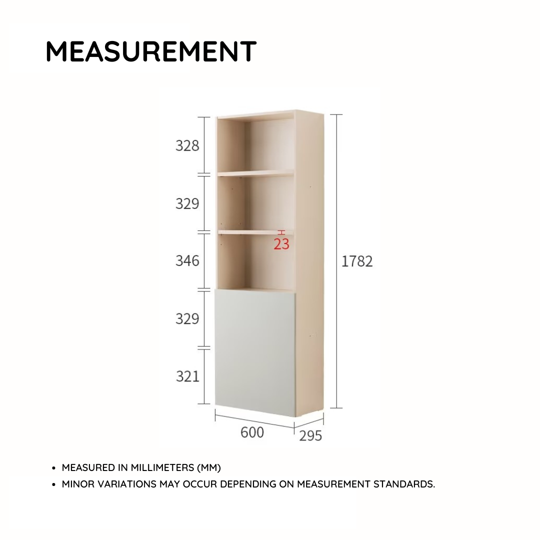 Ronan 600 5-level Cabinet with Lower Door