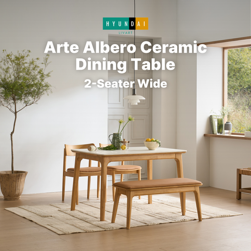Arte Albero Ceramic Dining Table [2-Seater Wide]