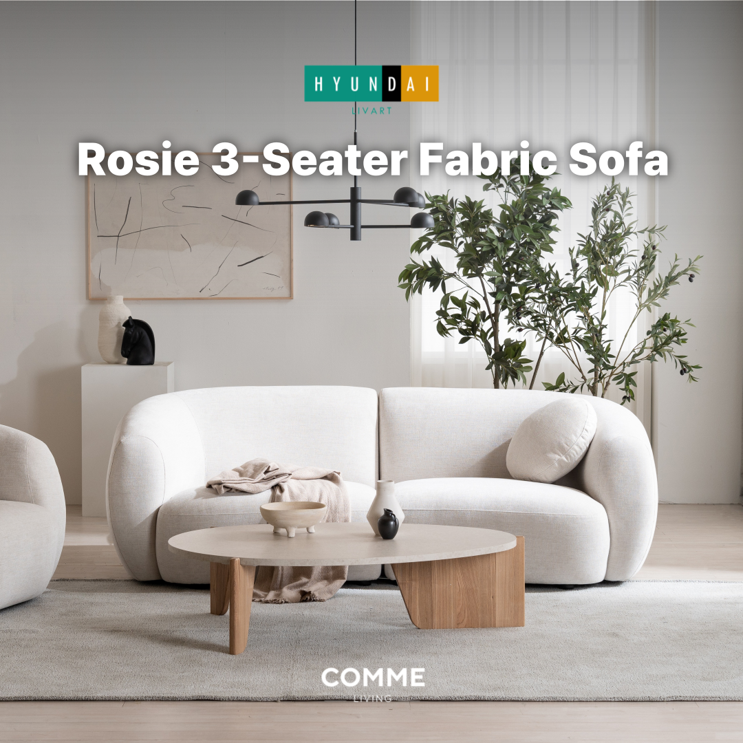 Rosie 3-Seater Fabric Sofa