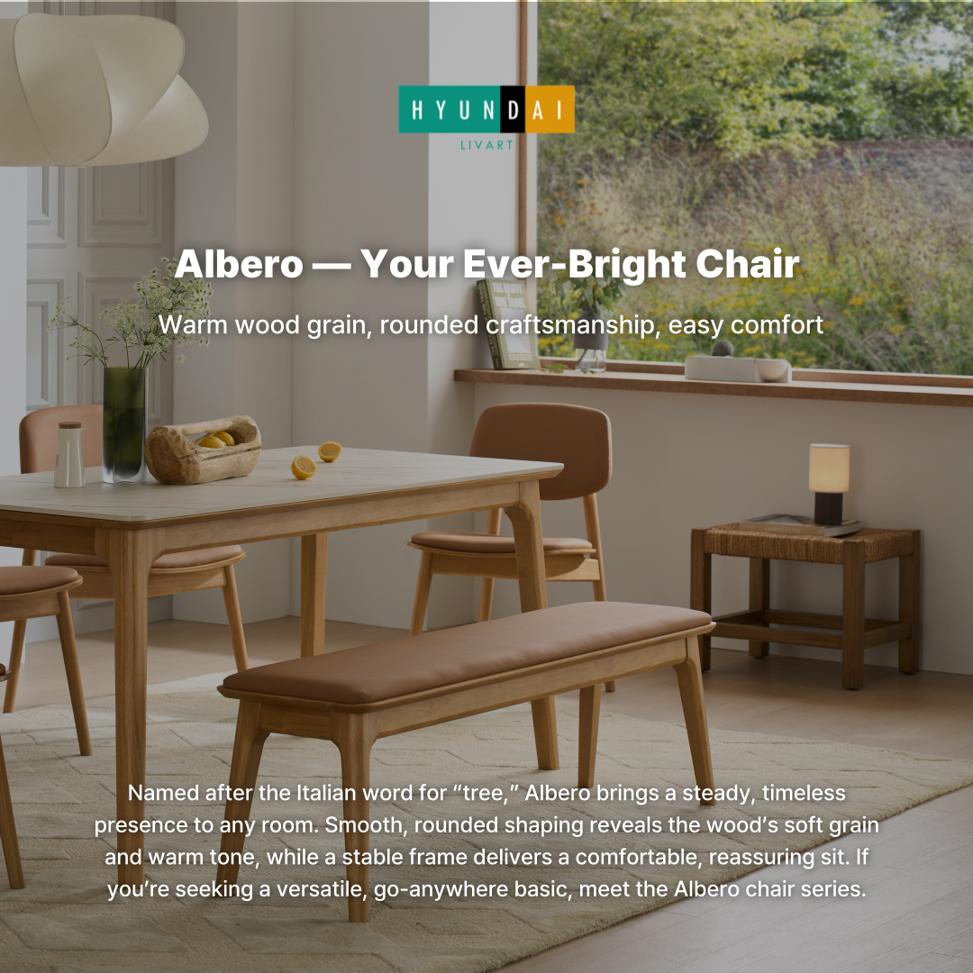 Albero Wooden Dining Bench