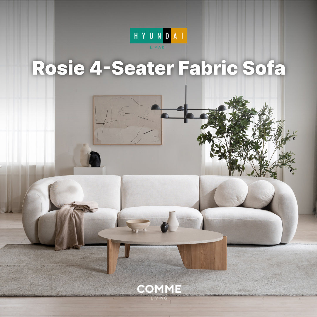 Rosie 4-Seater Fabric Sofa