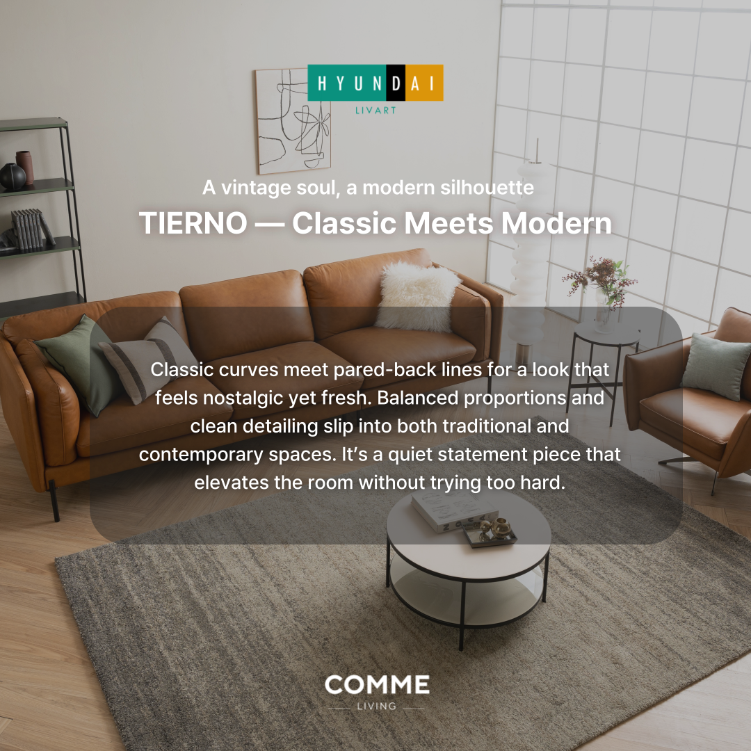 TIERNO 4-Seater  Natural Leather Sofa