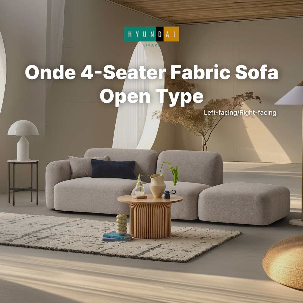 Onde 4-Seater Open-End Fabric Sofa