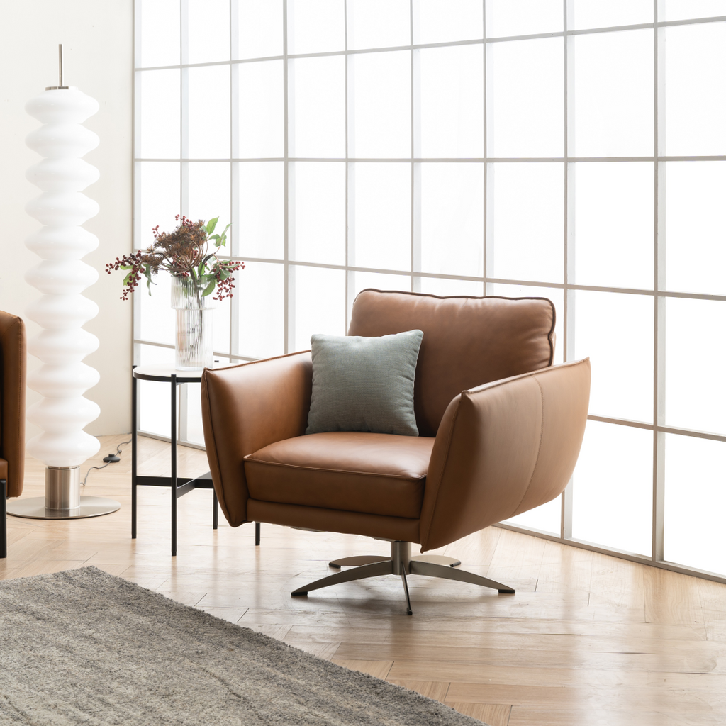 TIERNO 1-Seater  Natural Leather Sofa