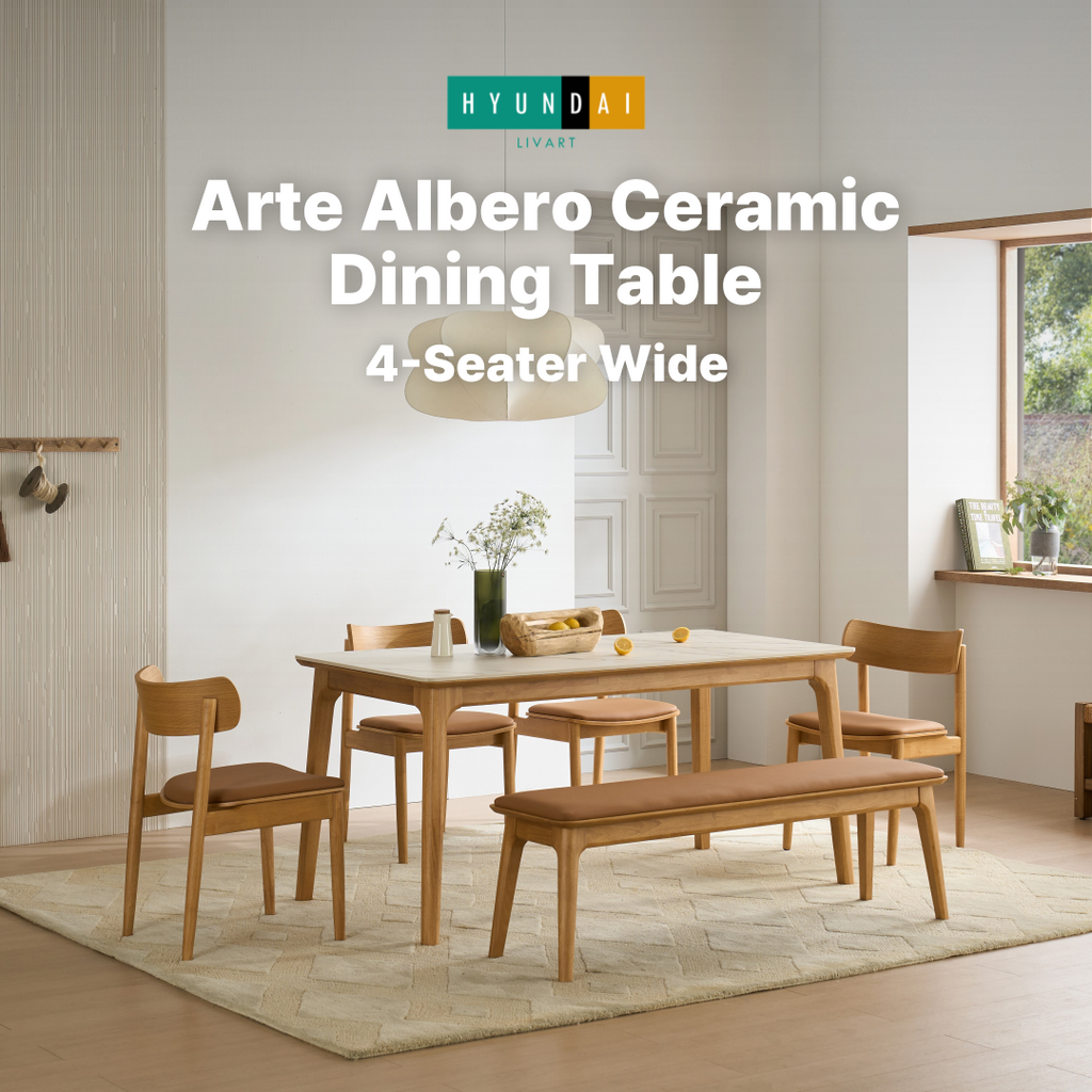 Arte Albero Ceramic Dining Table [4-Seater Wide]