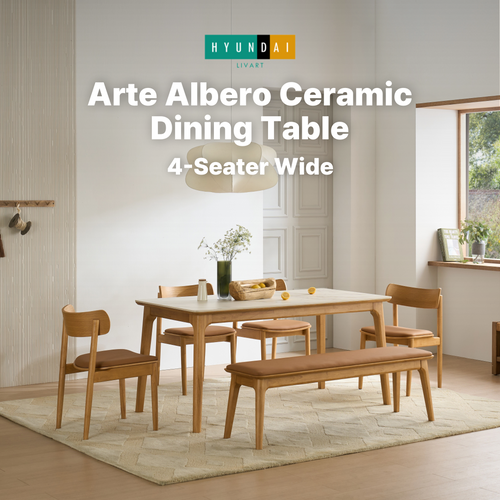 Arte Albero Ceramic Dining Table [4-Seater Wide]