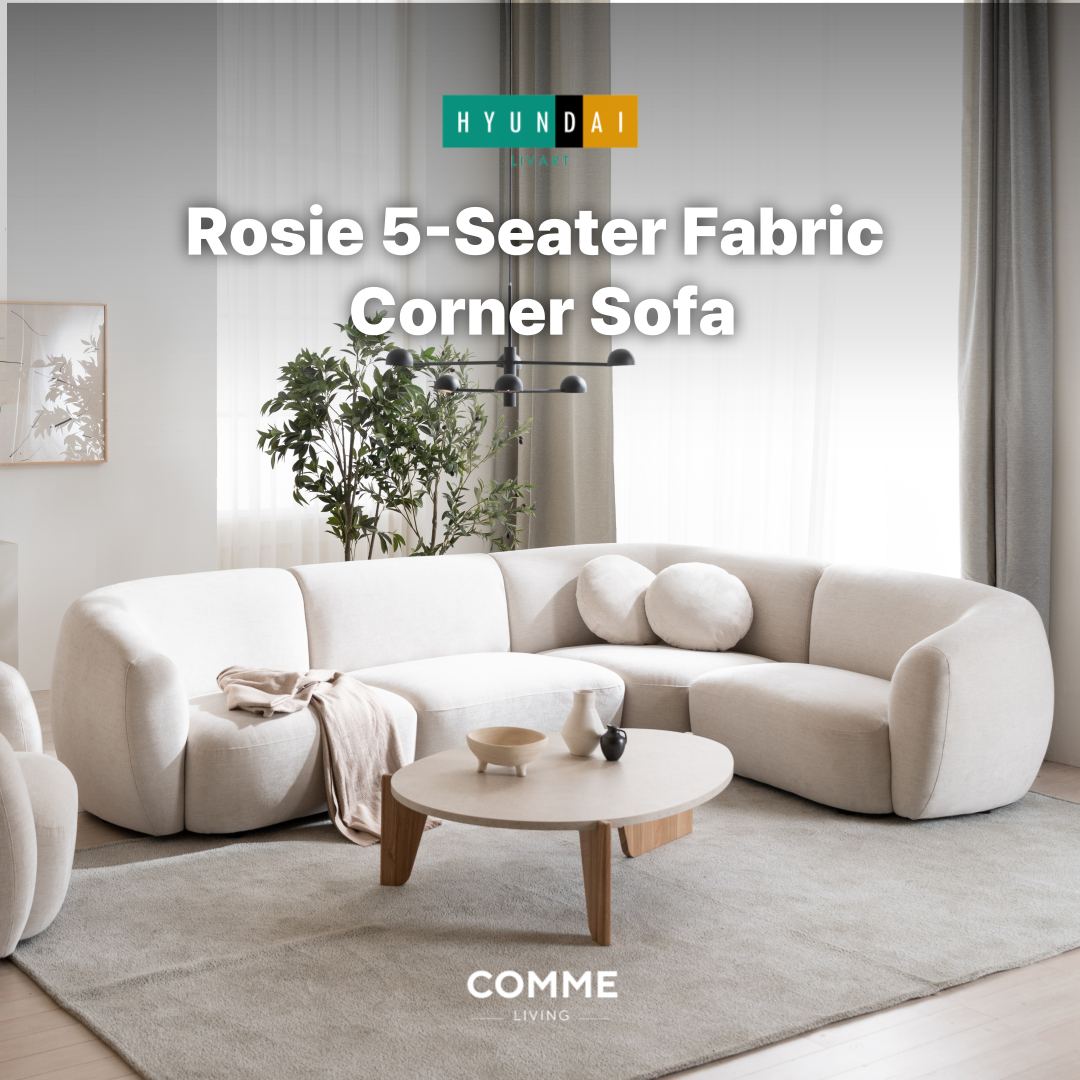 Rosie 5-Seater Fabric  Corner Sofa