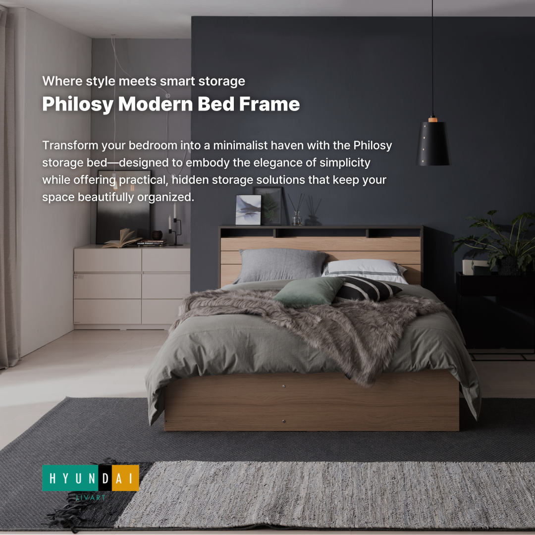 Philosy Modern Bed Frame [Queen]