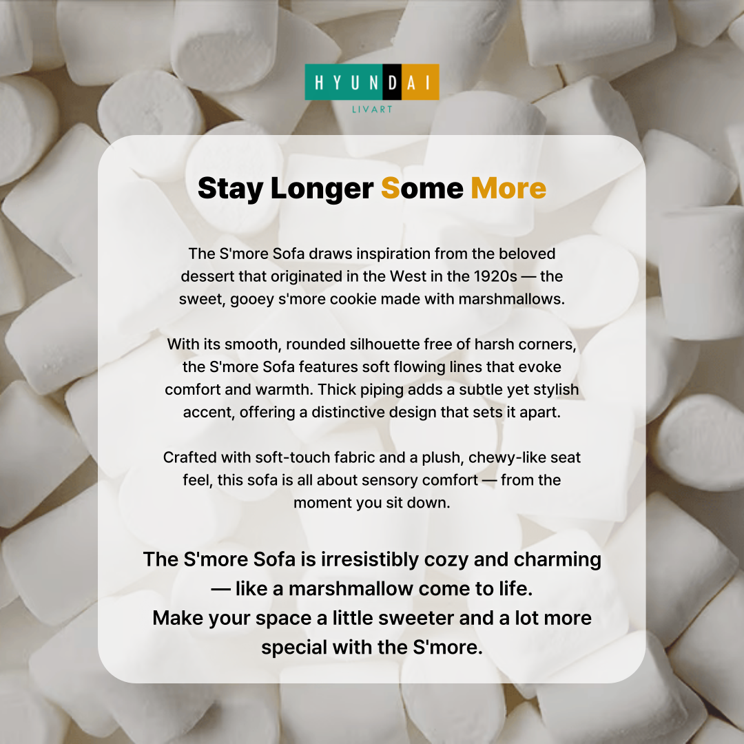S'more 4-Seater Fabric Sofa