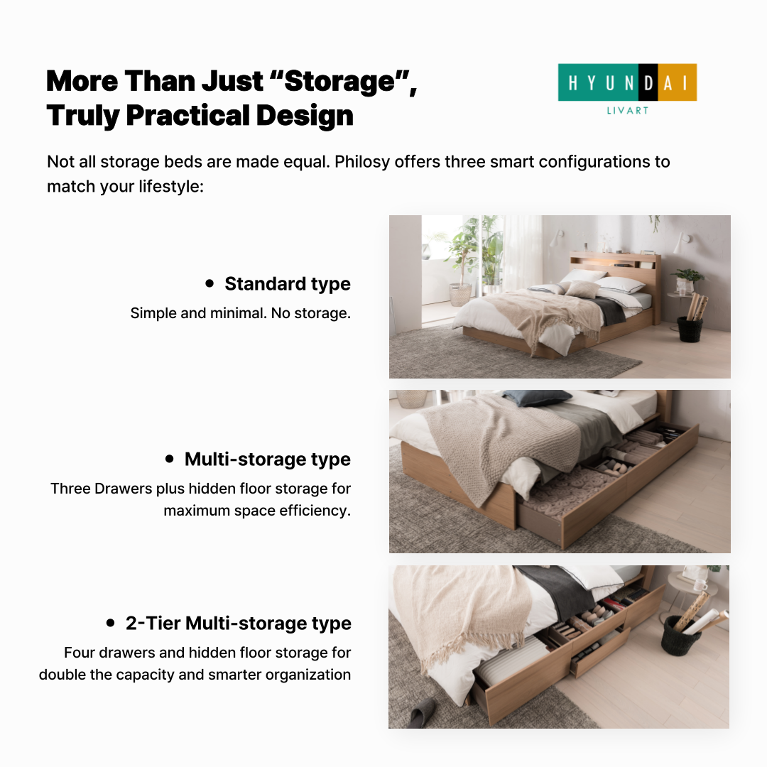 Philosy Bed Frame [Queen]