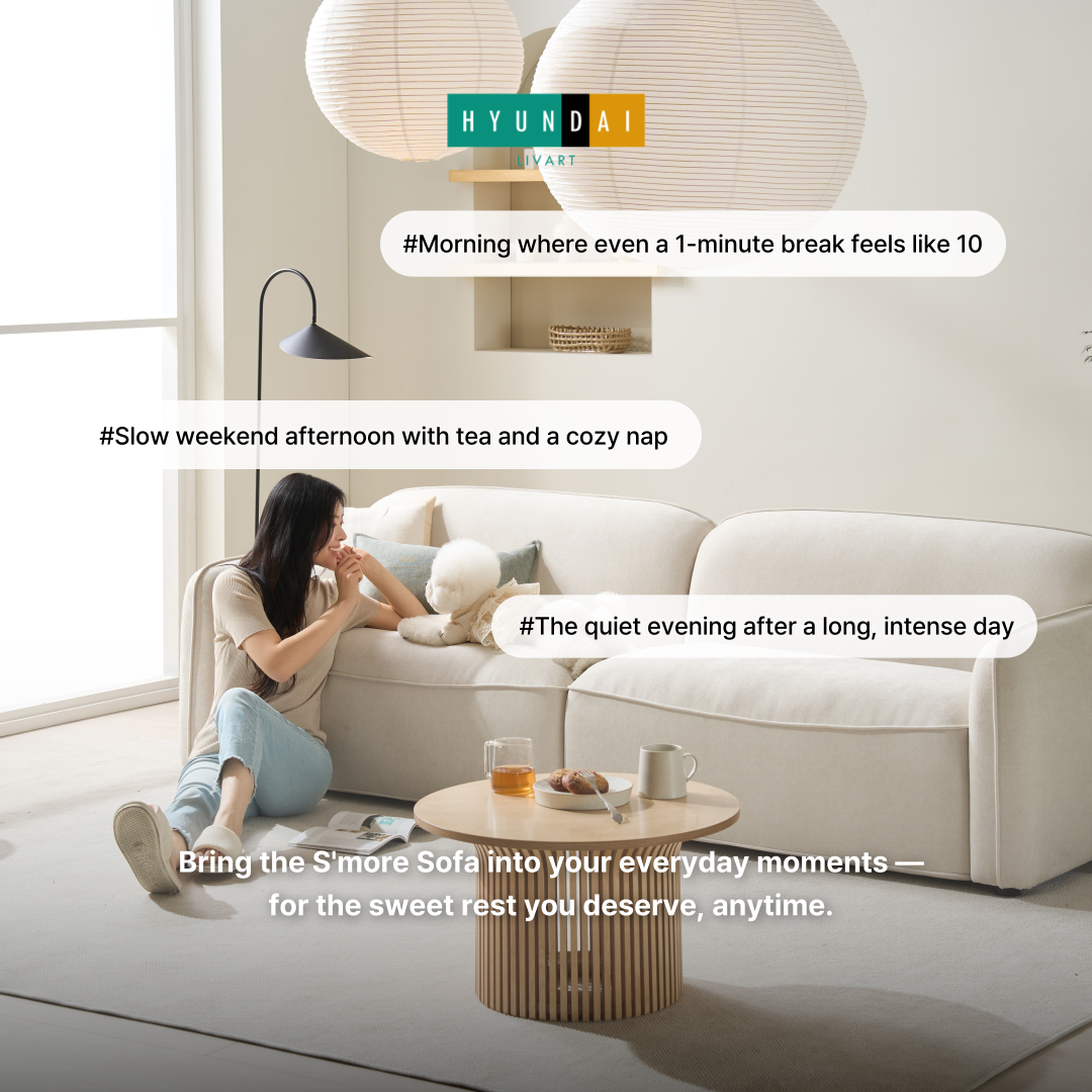 S'more 4-Seater Fabric Sofa