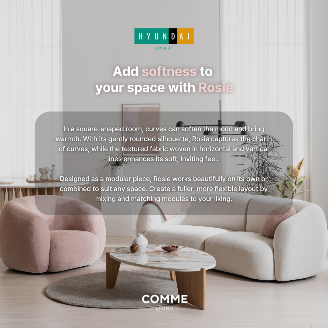 Rosie 5-Seater Fabric  Corner Sofa