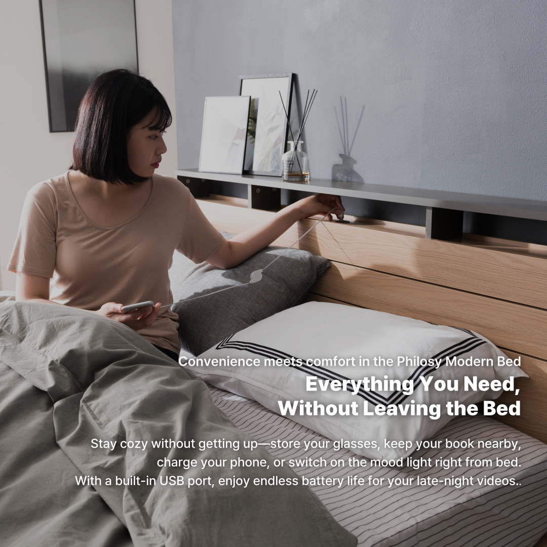 Philosy Modern Bed Frame [Super Single]