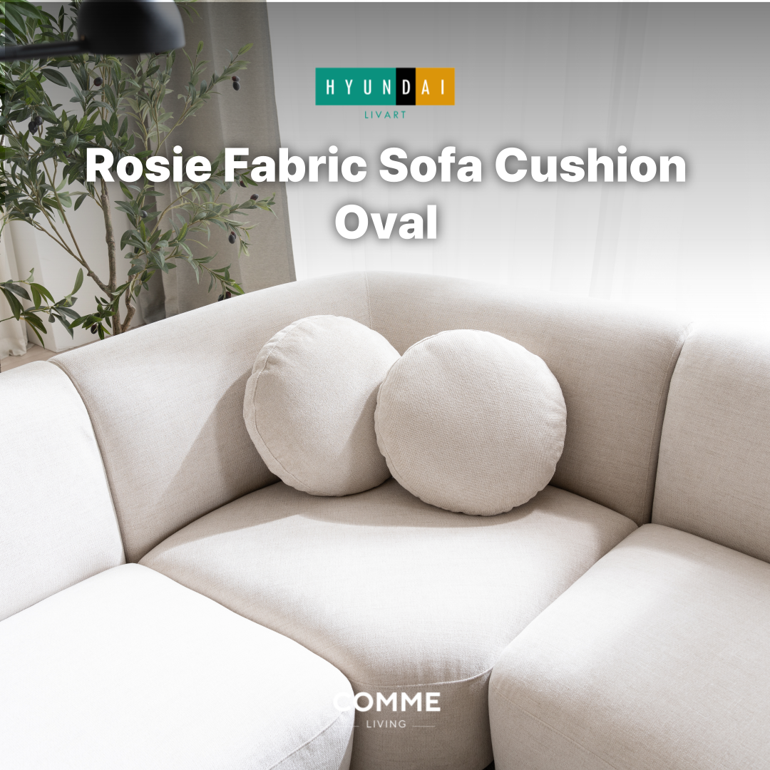 Rosie Fabric Cushion - Oval