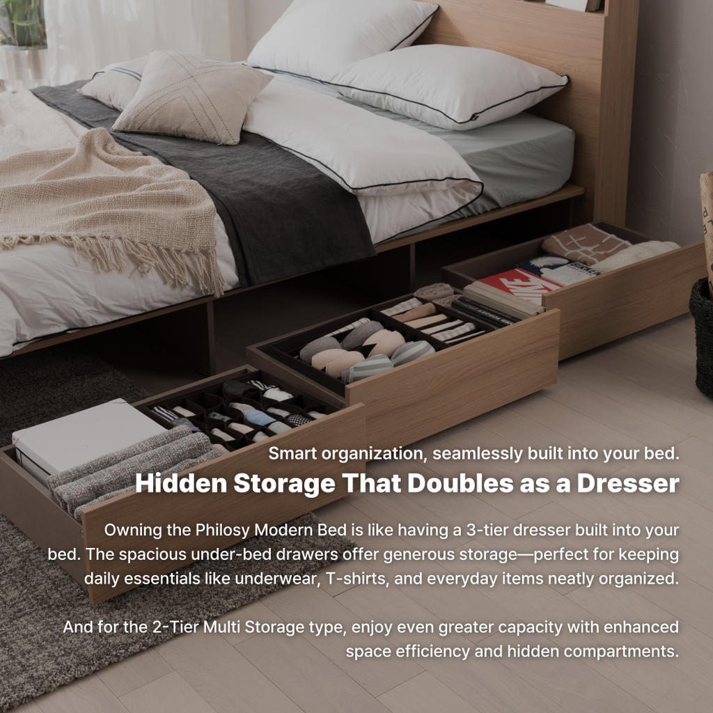 Philosy Modern Bed Frame [Super Single]