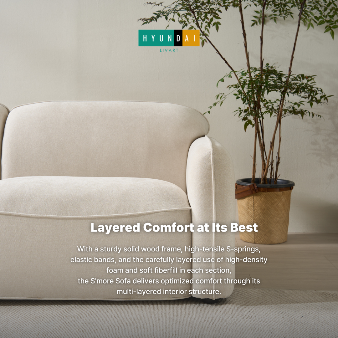 S'more 4-Seater Fabric Sofa