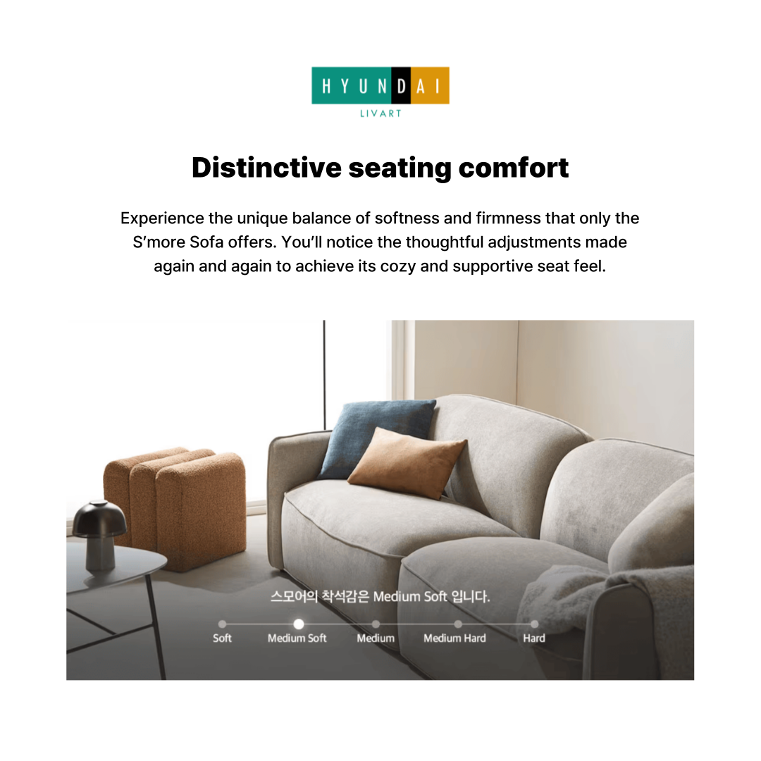 S'more 4-Seater Fabric Sofa