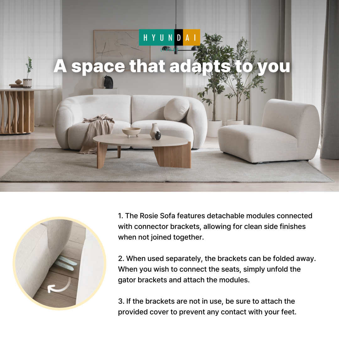 Rosie 5-Seater Fabric  Corner Sofa