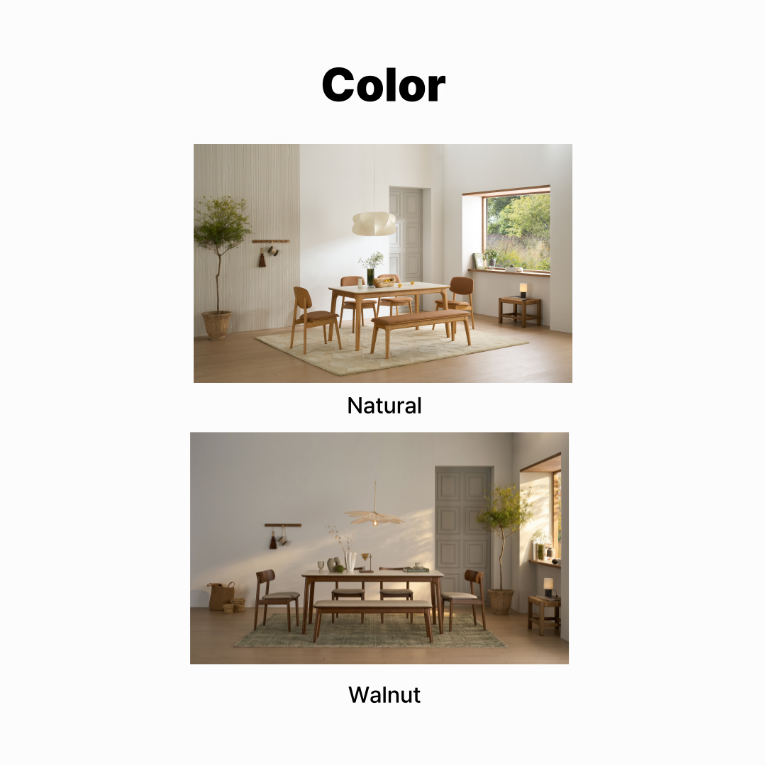 Albero Wooden Dining Bench