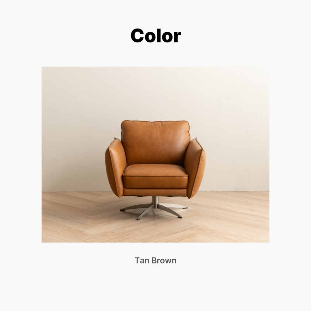 TIERNO 1-Seater  Natural Leather Sofa