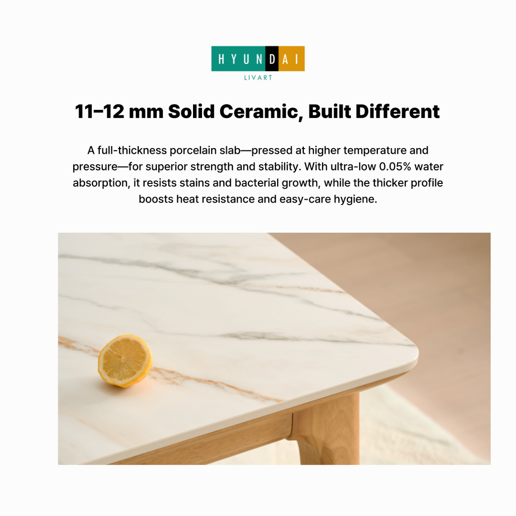 Arte Albero Ceramic Dining Table [4-Seater Wide]