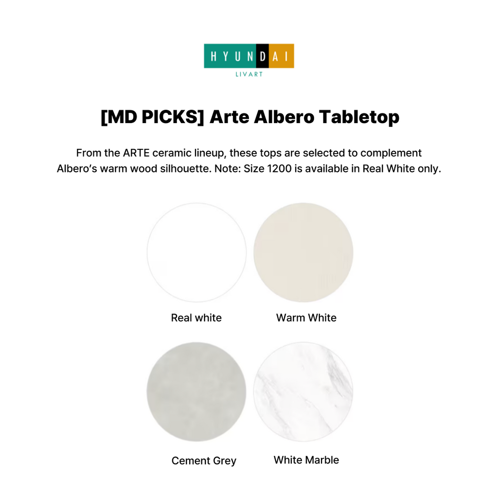 Arte Albero Ceramic Dining Table [4-Seater Wide]