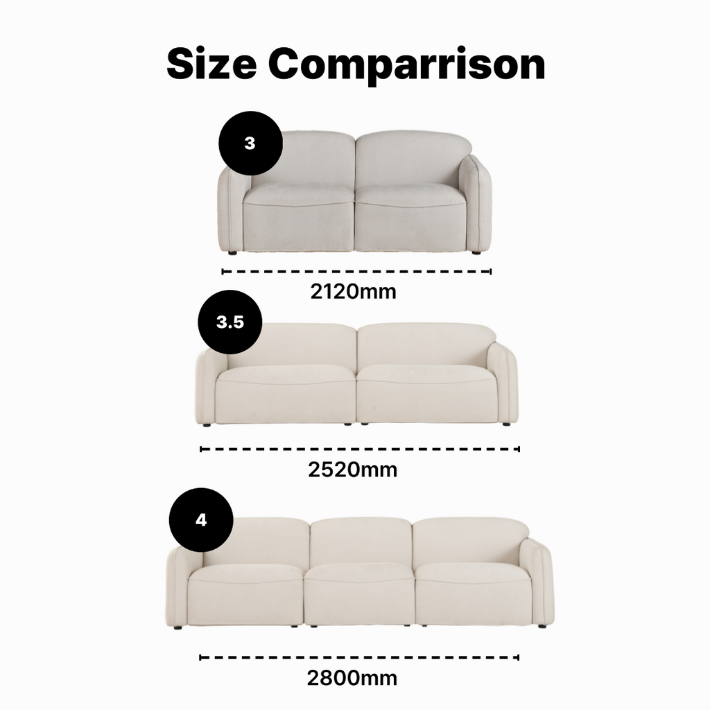 S'more 4-Seater Fabric Sofa
