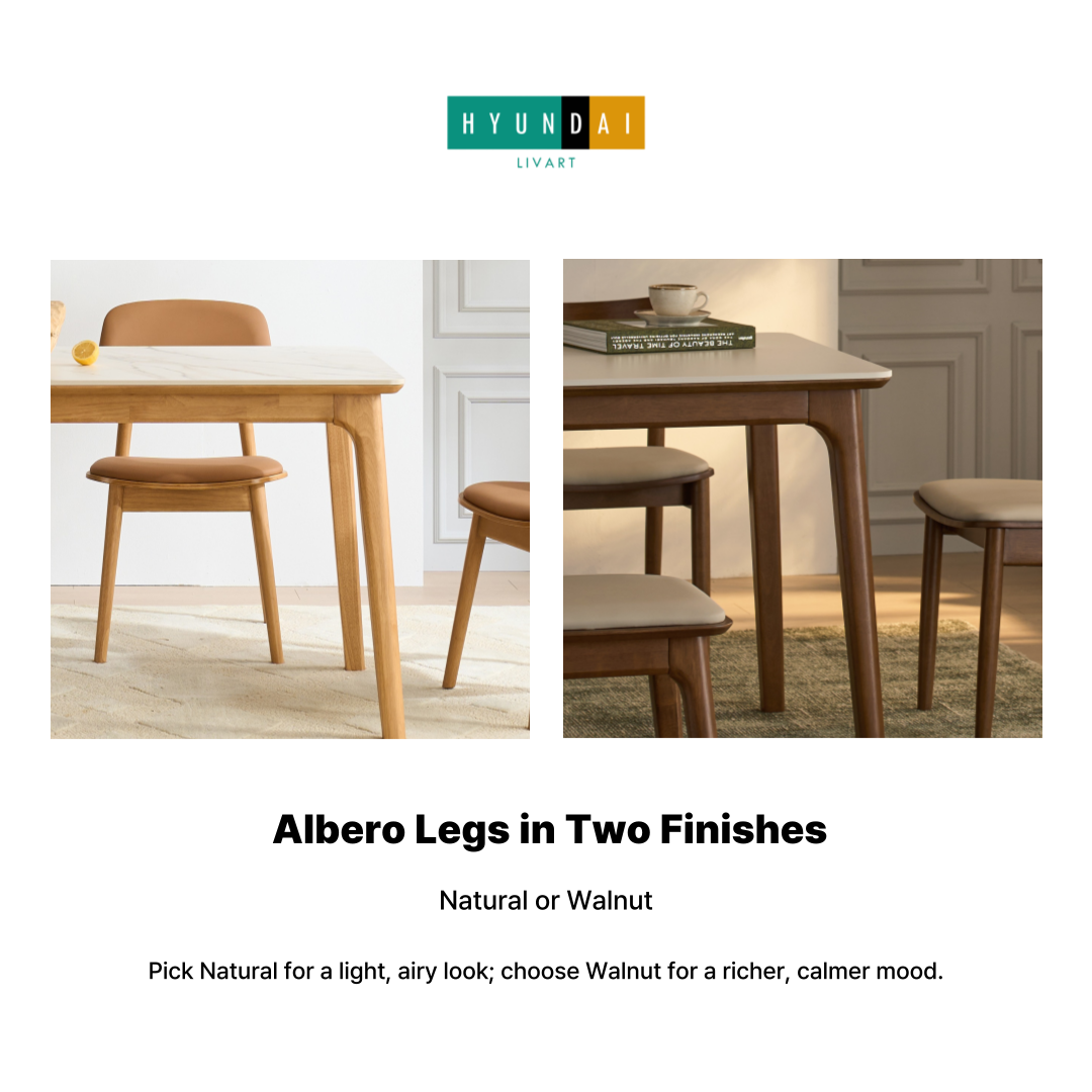 Arte Albero Ceramic Dining Table [4-Seater Wide]
