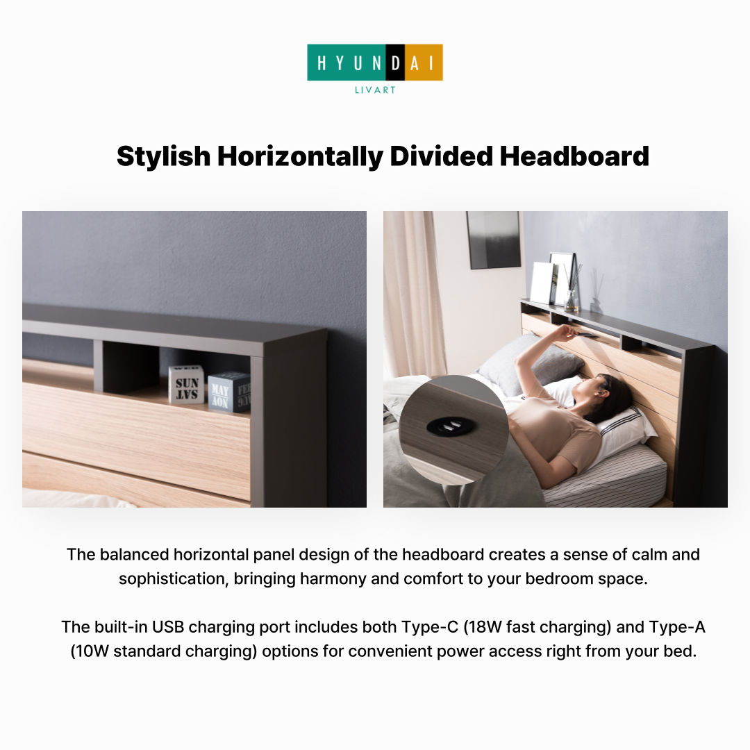 Philosy Modern Bed Frame [Super Single]