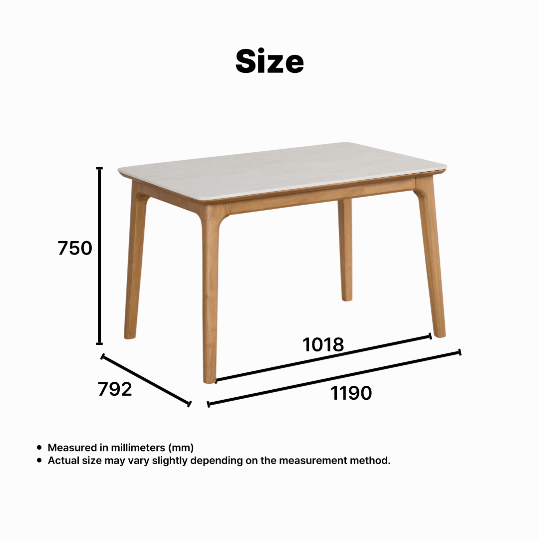 Arte Albero Ceramic Dining Table [2-Seater Wide]