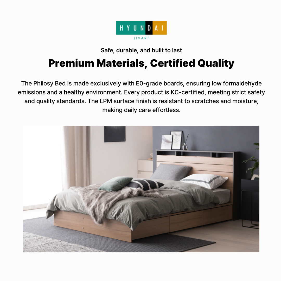 Philosy Modern Bed Frame [Super Single]