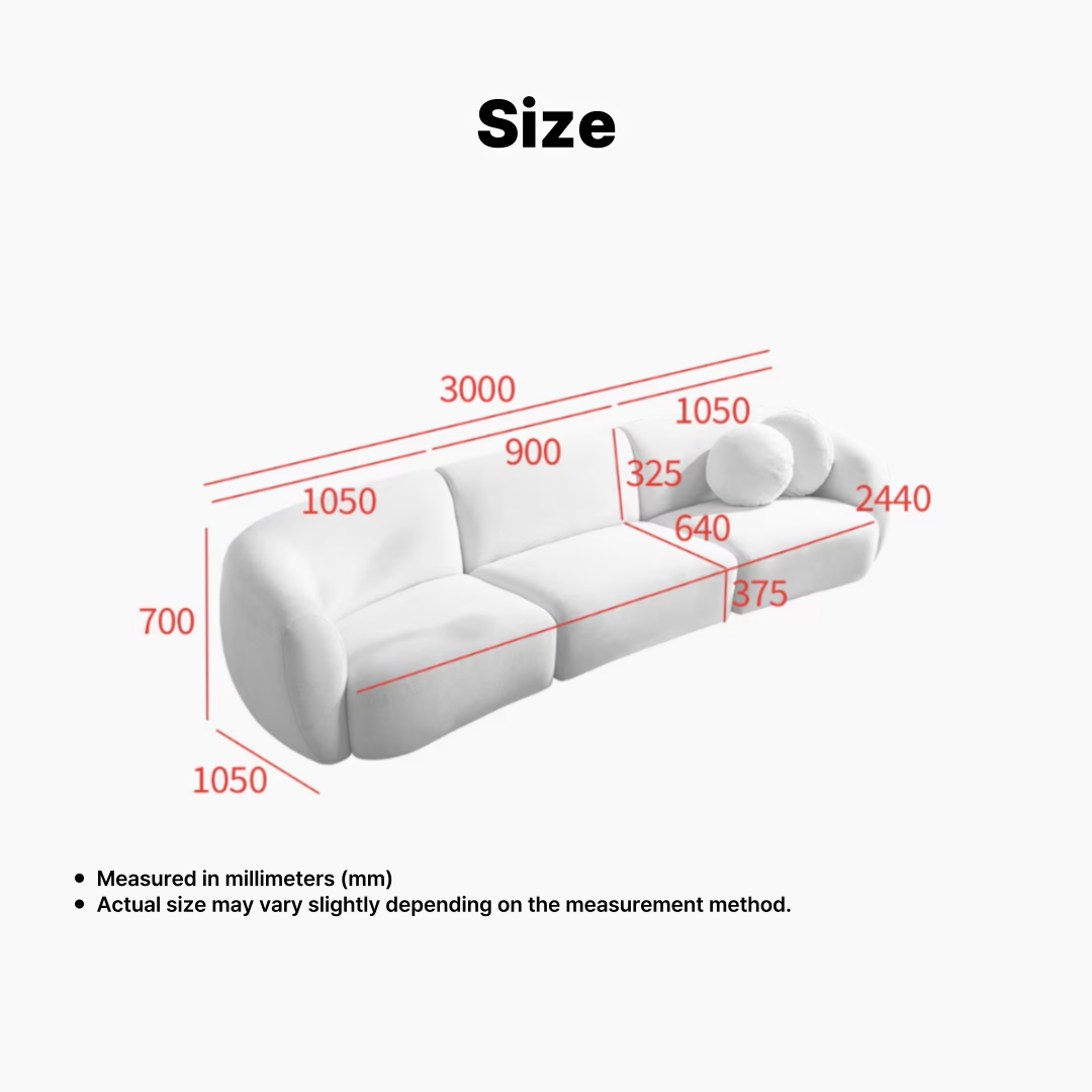 Rosie 4-Seater Fabric Sofa
