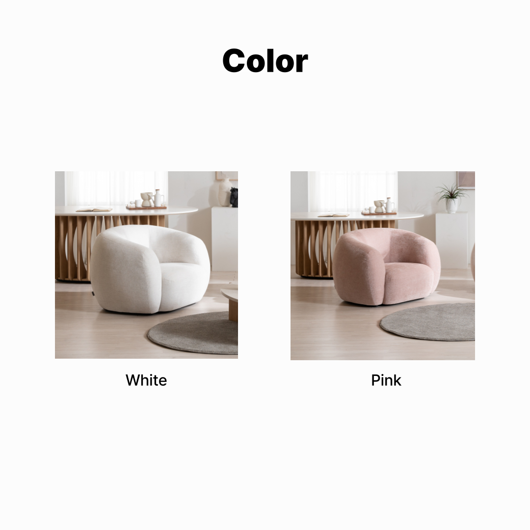 Rosie 1-Seater Fabric Sofa