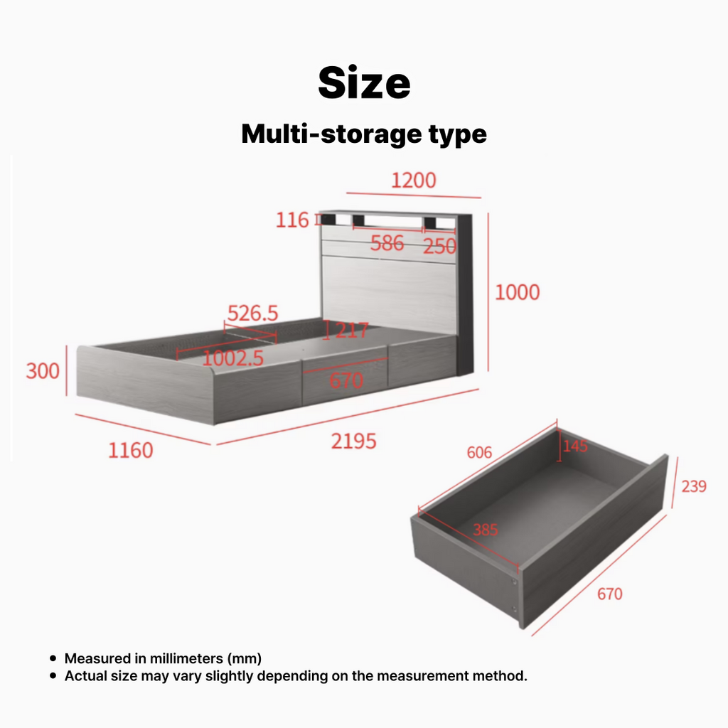 Philosy Modern Bed Frame [Queen]