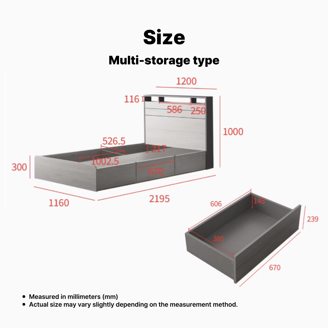 Philosy Modern Bed Frame [Queen]