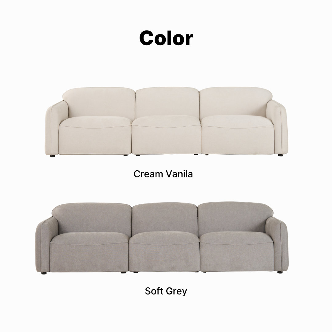S'more 4-Seater Fabric Sofa