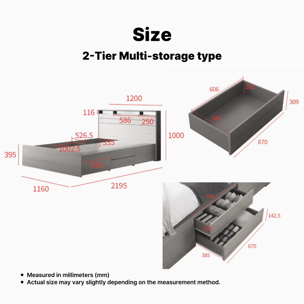 Philosy Modern Bed Frame [Queen]