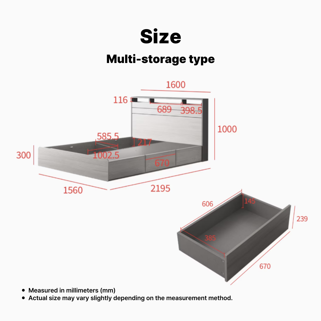 Philosy Modern Bed Frame [Super Single]