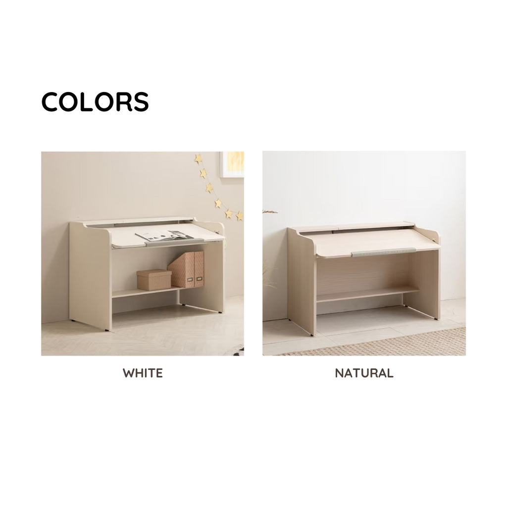 Comme Junior Adjustable desk with upper shelf