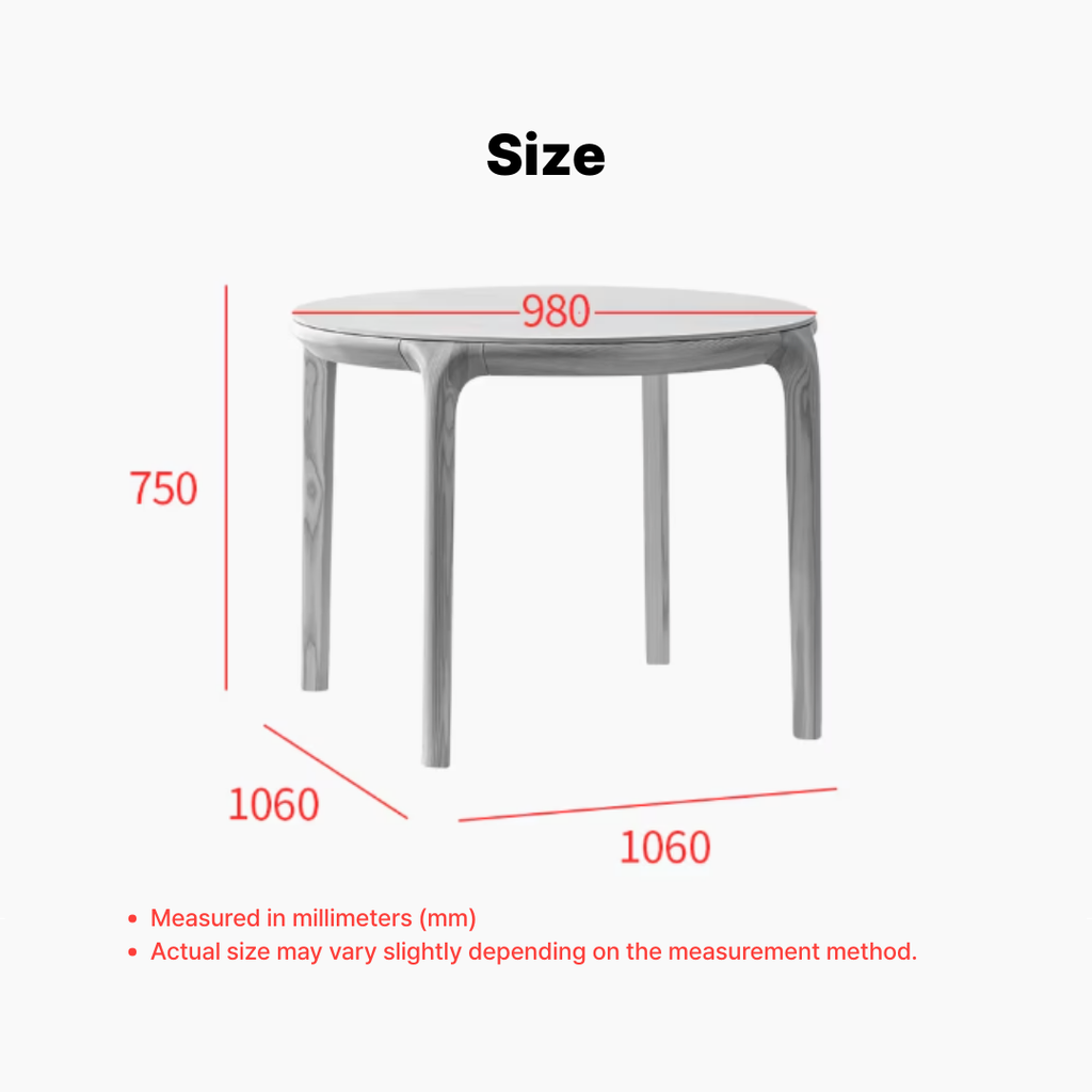 Laeti Round Ceramic Dining Table