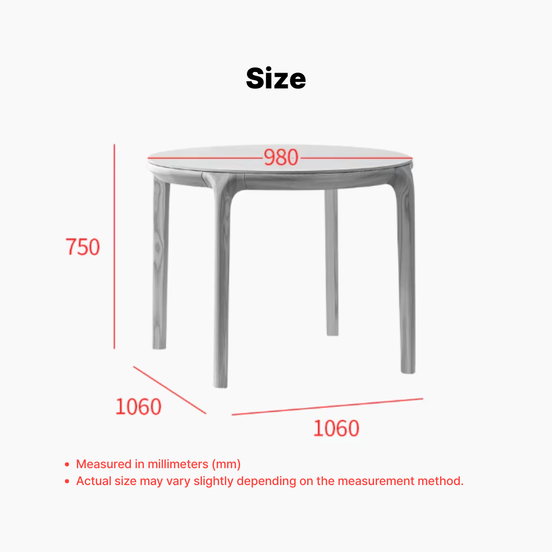 Laeti Round Ceramic Dining Table